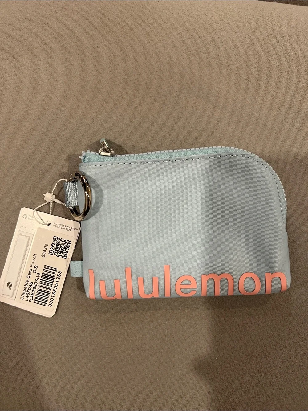 lululemon Clippable Card Pouch